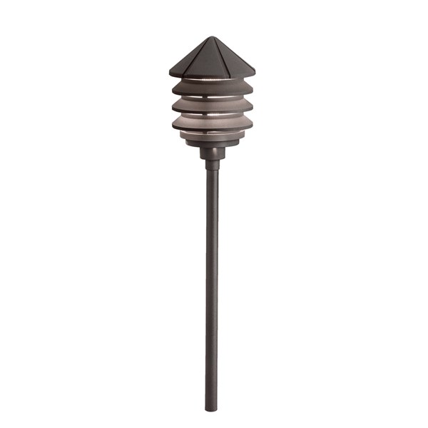 12V Three Tier Path Light - Bronze - Landscape Lighting