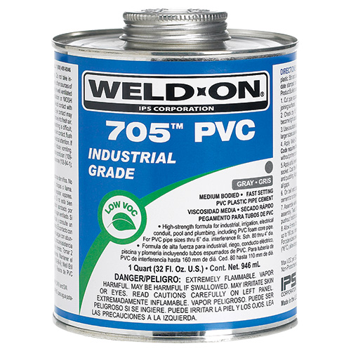 705 Clear PVC Cement - Medium Bodied - Irrigation