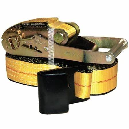 2" X 27' Ratchet Strap W/ J-Hooks - Tools & Accessories