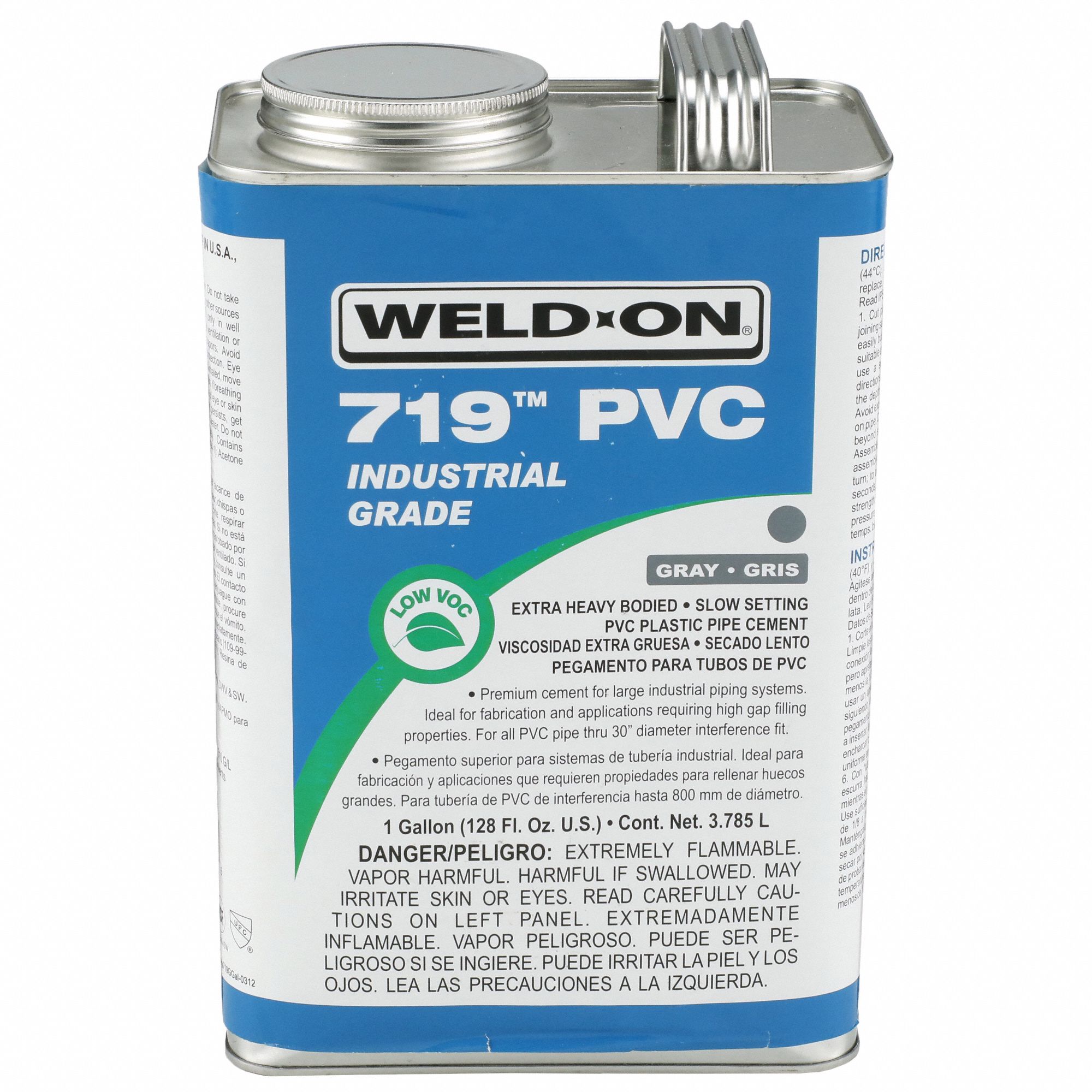 Gallon 719 White PVC Cement - Extra Heavy Bodied - Irrigation