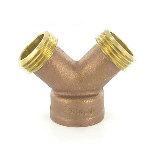 3/4" Brass Hose Wye - Irrigation