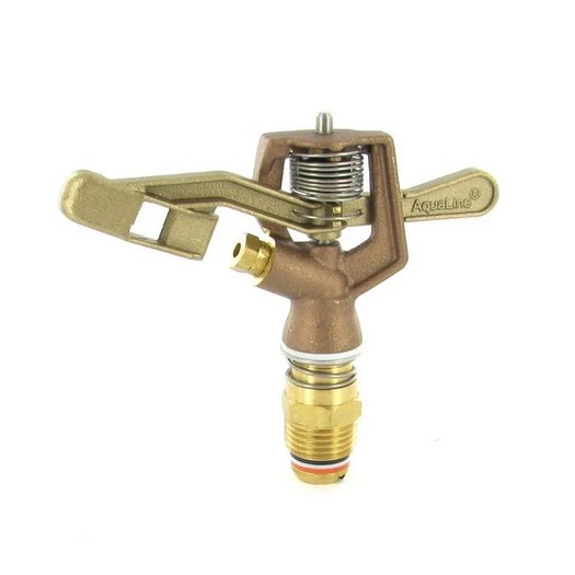 1/2" Brass Full Circle Impact Sprinkler W/ 5/32" Nozzle - Irrigation