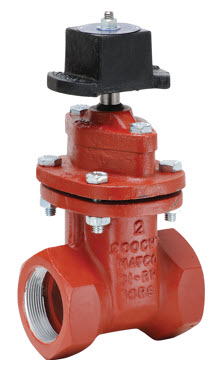 2" Cast Iron Threaded Gate Valve W/ Square OP Nut - Commercial Irrigation