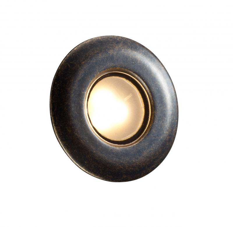 MO ZDC Wall Light - Round - Antique Tumbled - Landscape Lighting