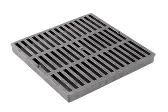 12" Square Grate - Black - Landscaping