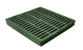 12" Square Grate - Green - Landscaping