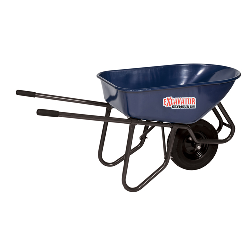 Flat Free Excavator Wheelbarrow - Steel Handles - Tools & Accessories